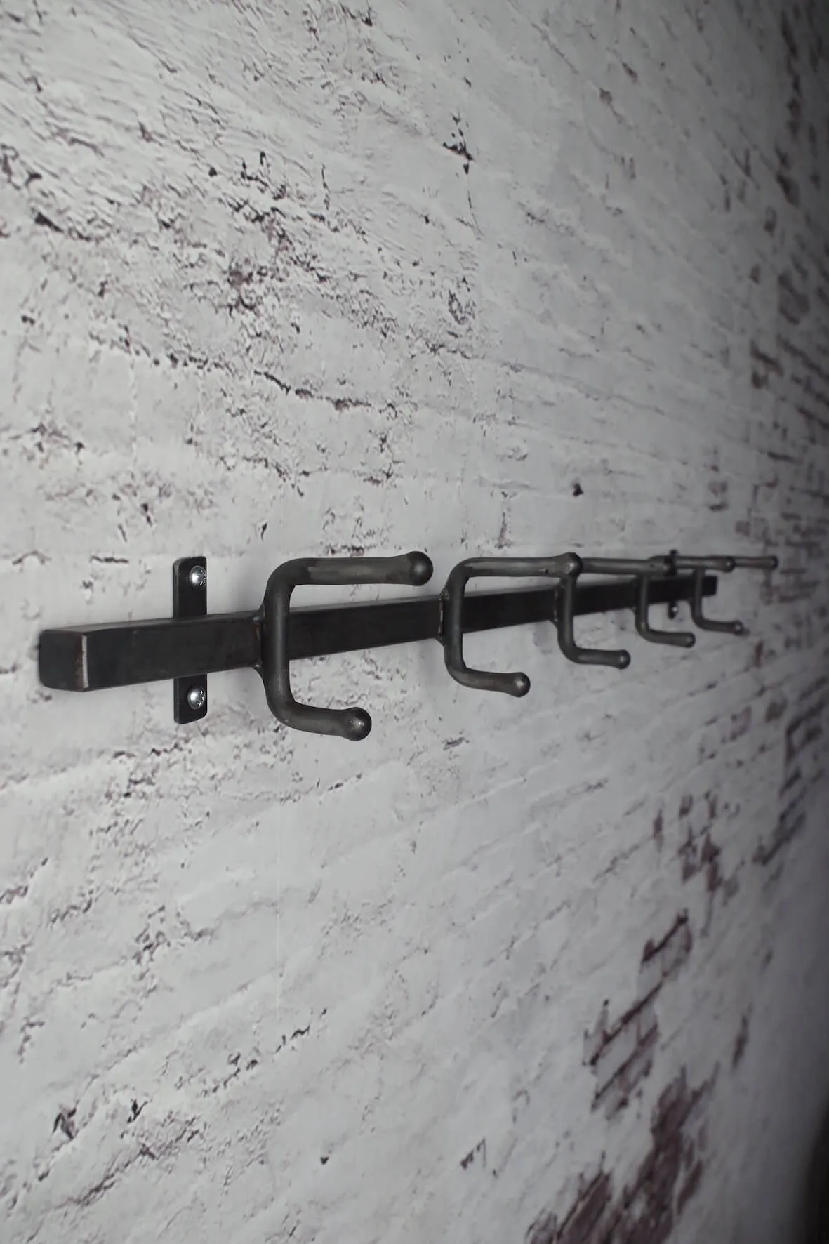 Industrial Hook Rail - Distressed