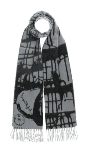 Jumper Maybach X FRAAS "Matrix" Recycled Cotton Scarf - Silver