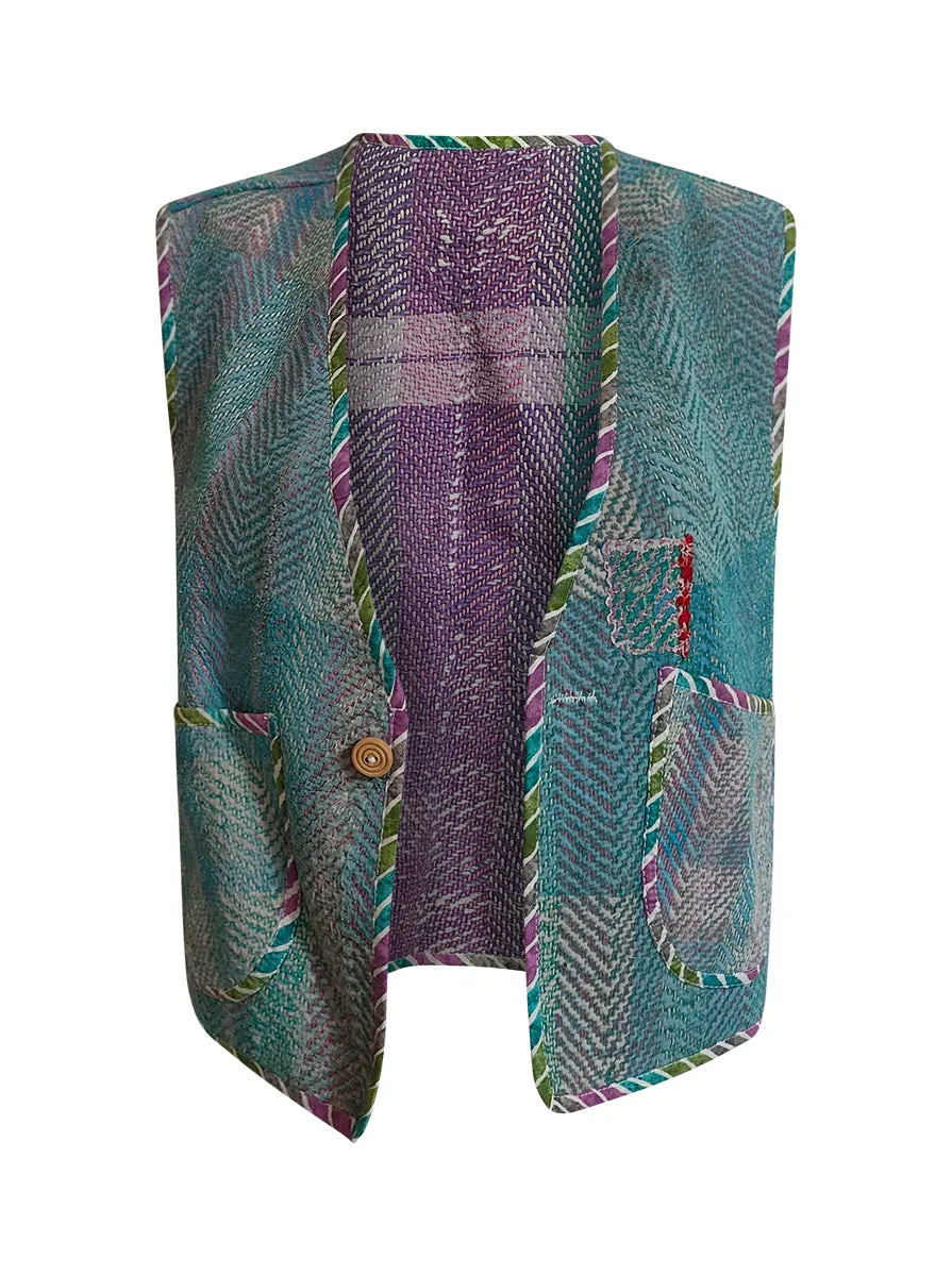 kantha vintage gillet kimaya