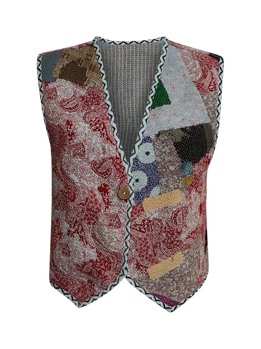 kantha vintage gillet sonam