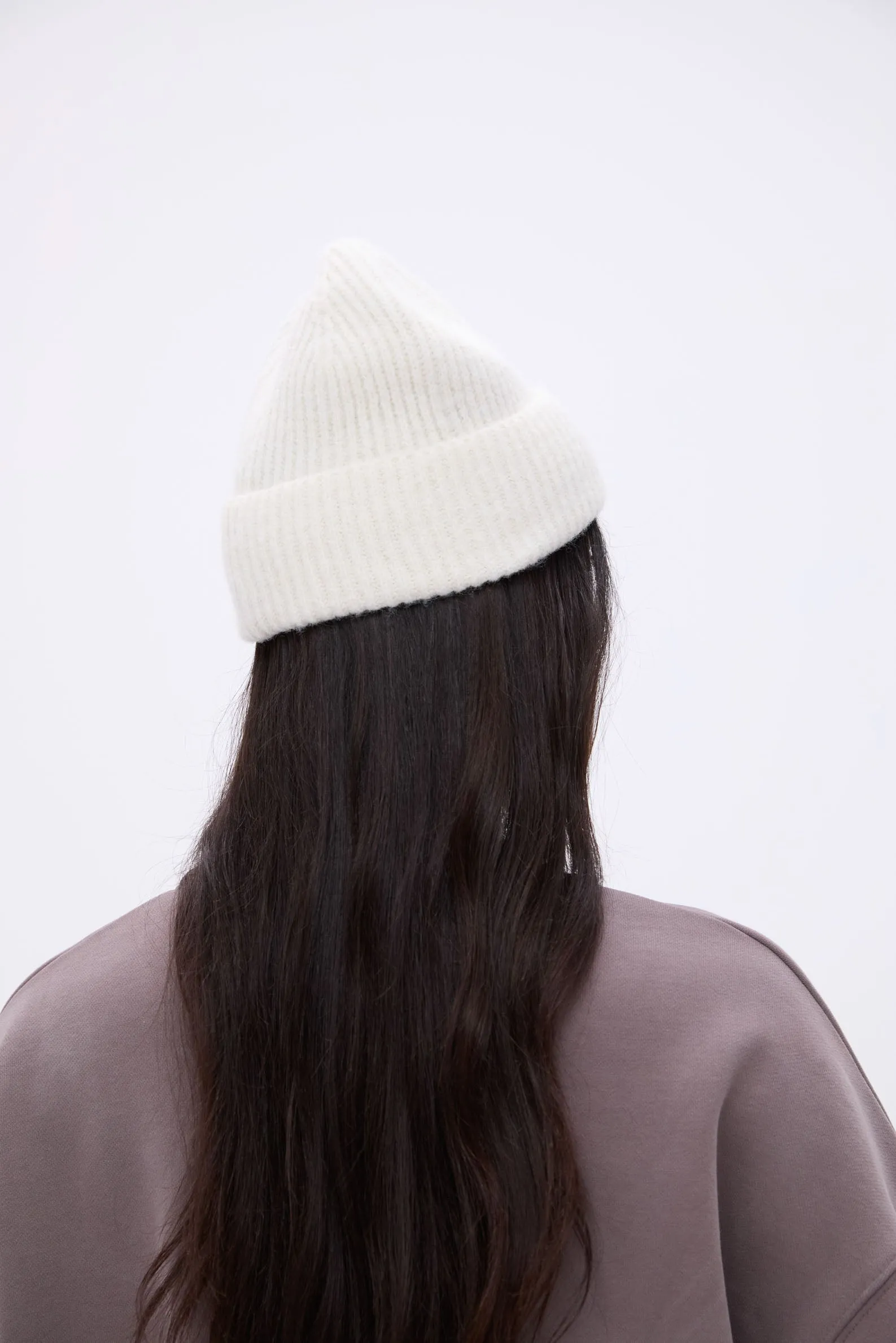 Knit Beanie - Marshmallow White