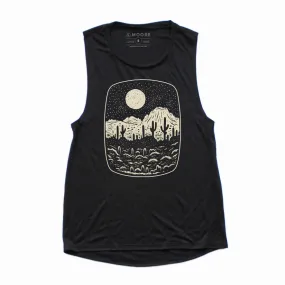 Ladies Night Butte Tank-Black