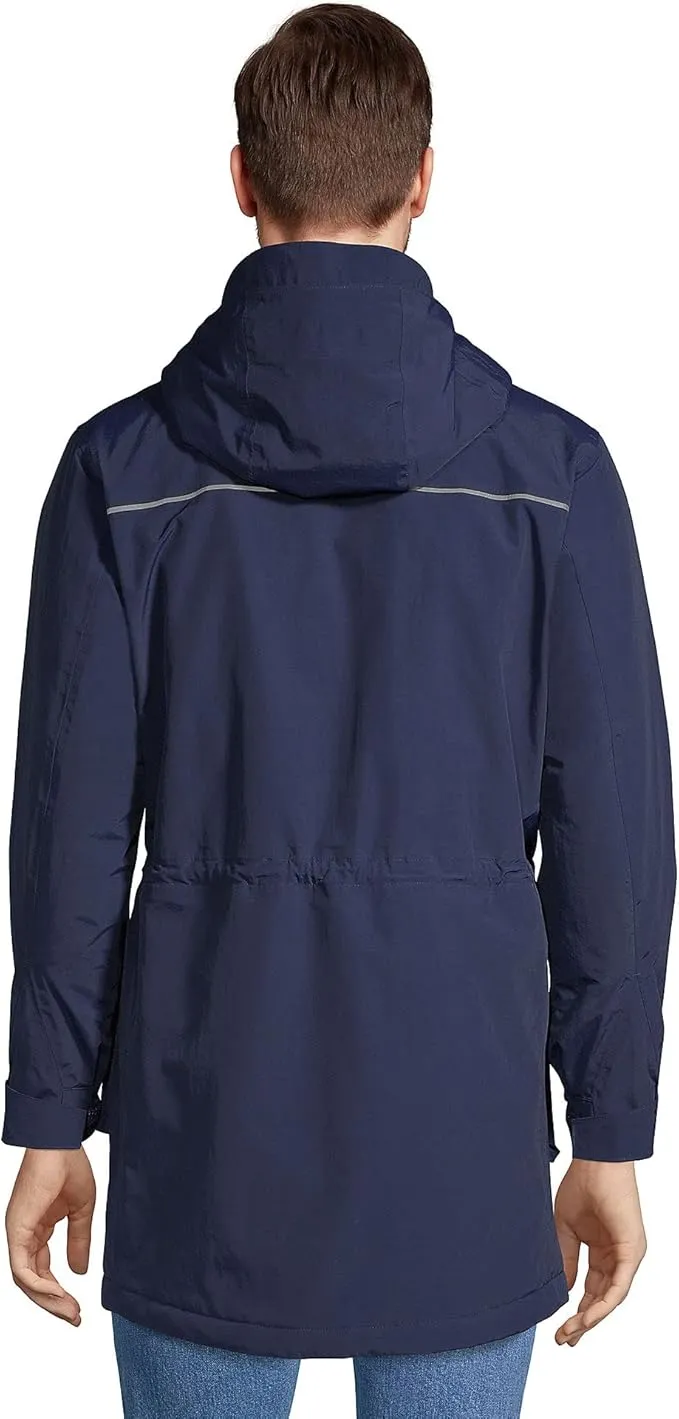 Lands' End Men's Squall Hooded Jacket Navy