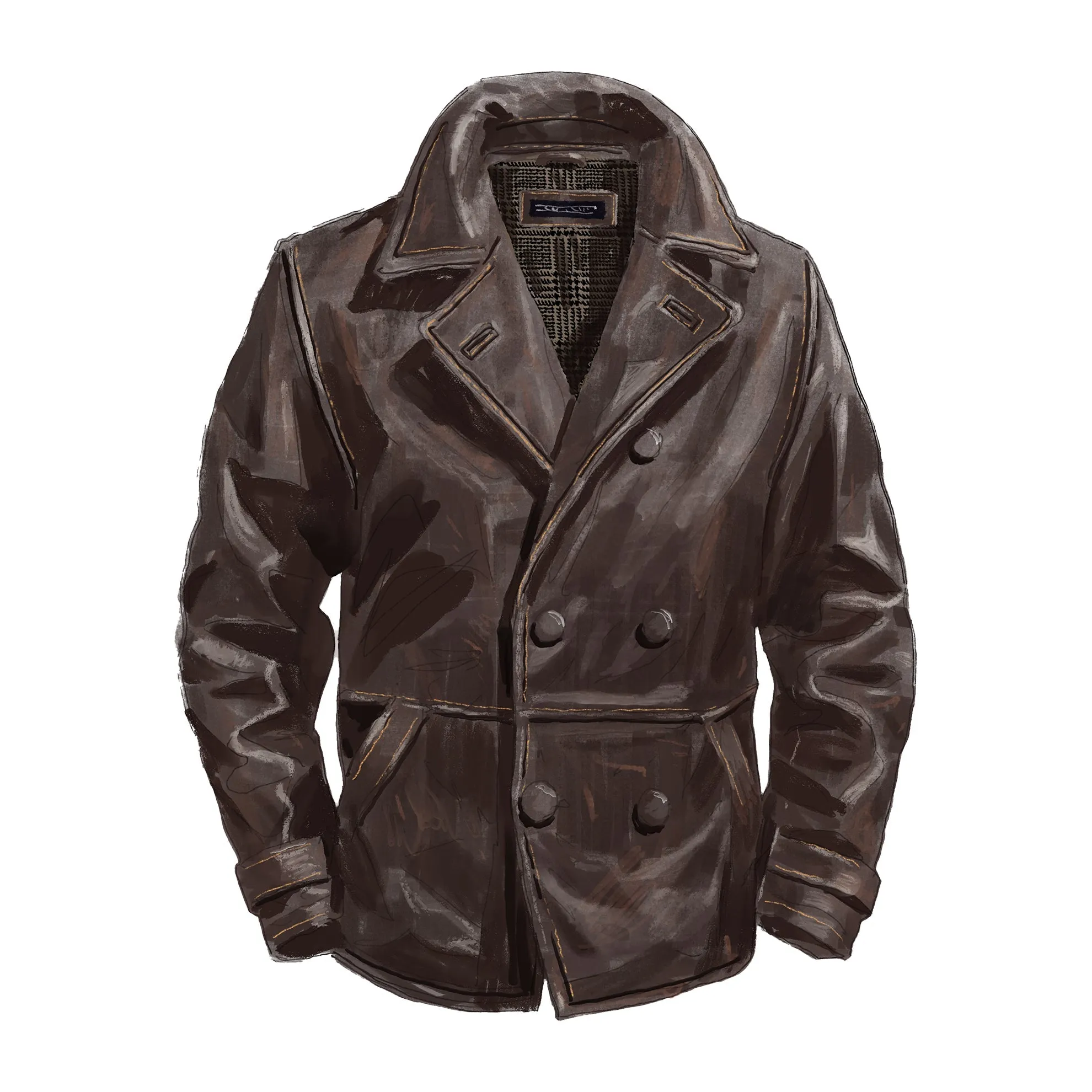 Leather French Dispatch Jacket