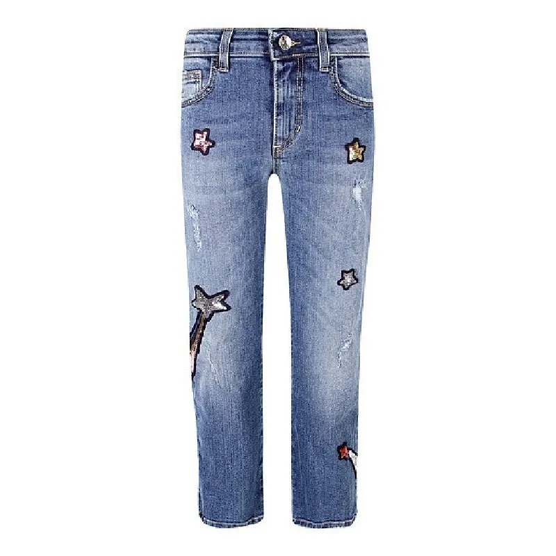 Logo Print Jeans