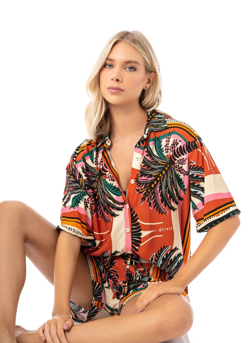 Maaji Eclectic Palms Saona Long Shirt