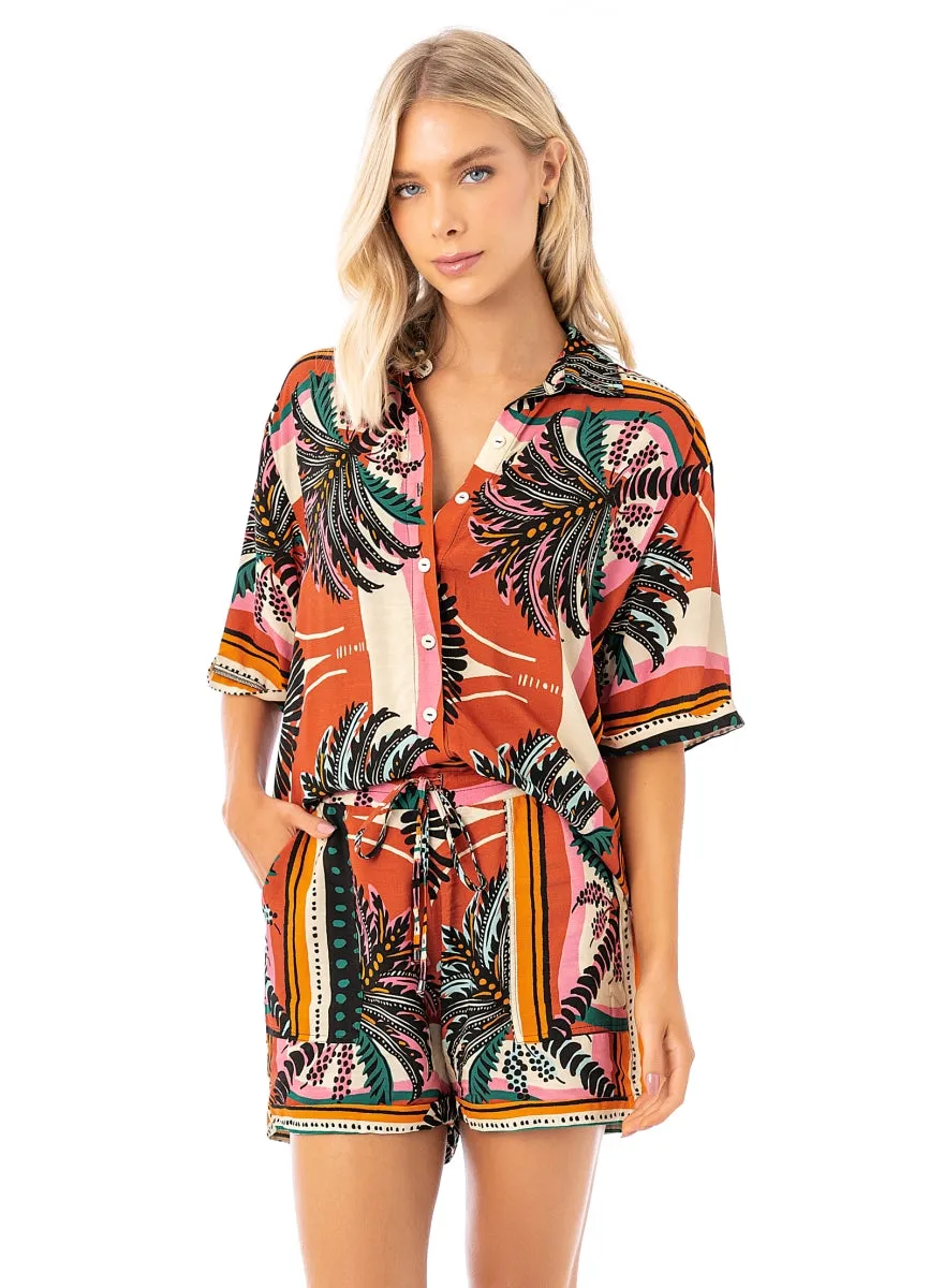 Maaji Eclectic Palms Saona Long Shirt