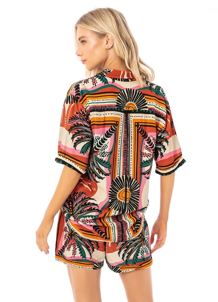 Maaji Eclectic Palms Saona Long Shirt