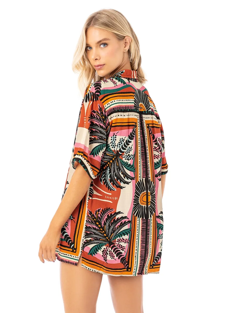 Maaji Eclectic Palms Saona Long Shirt