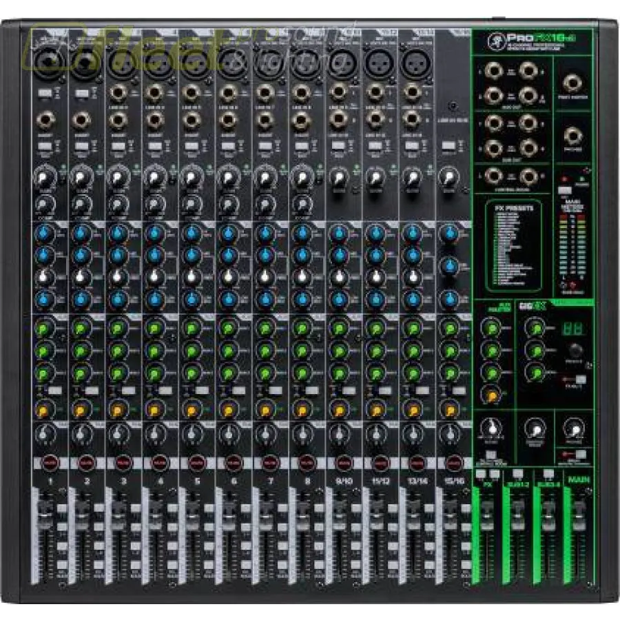 Mackie ProFX16v3 16-Channel 4 Bus Professional Effects Mixer with USB