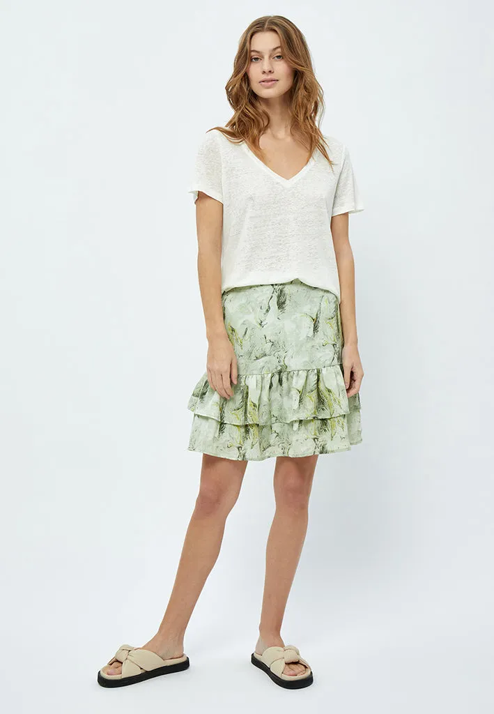 Marisola Skirt - Green Mint Stripe