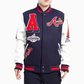 Men's Atlanta Braves 2021 World Series MLB Wool Varsity Jacket