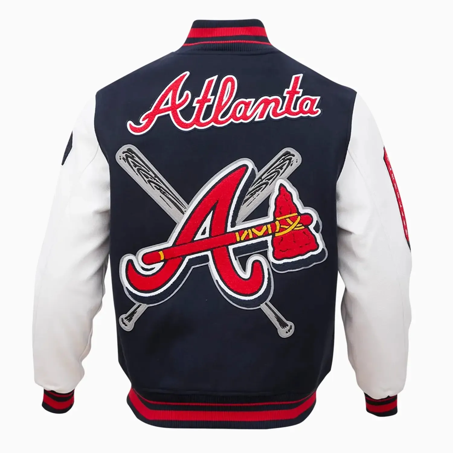 Men's Atlanta Braves 2021 World Series MLB Wool Varsity Jacket