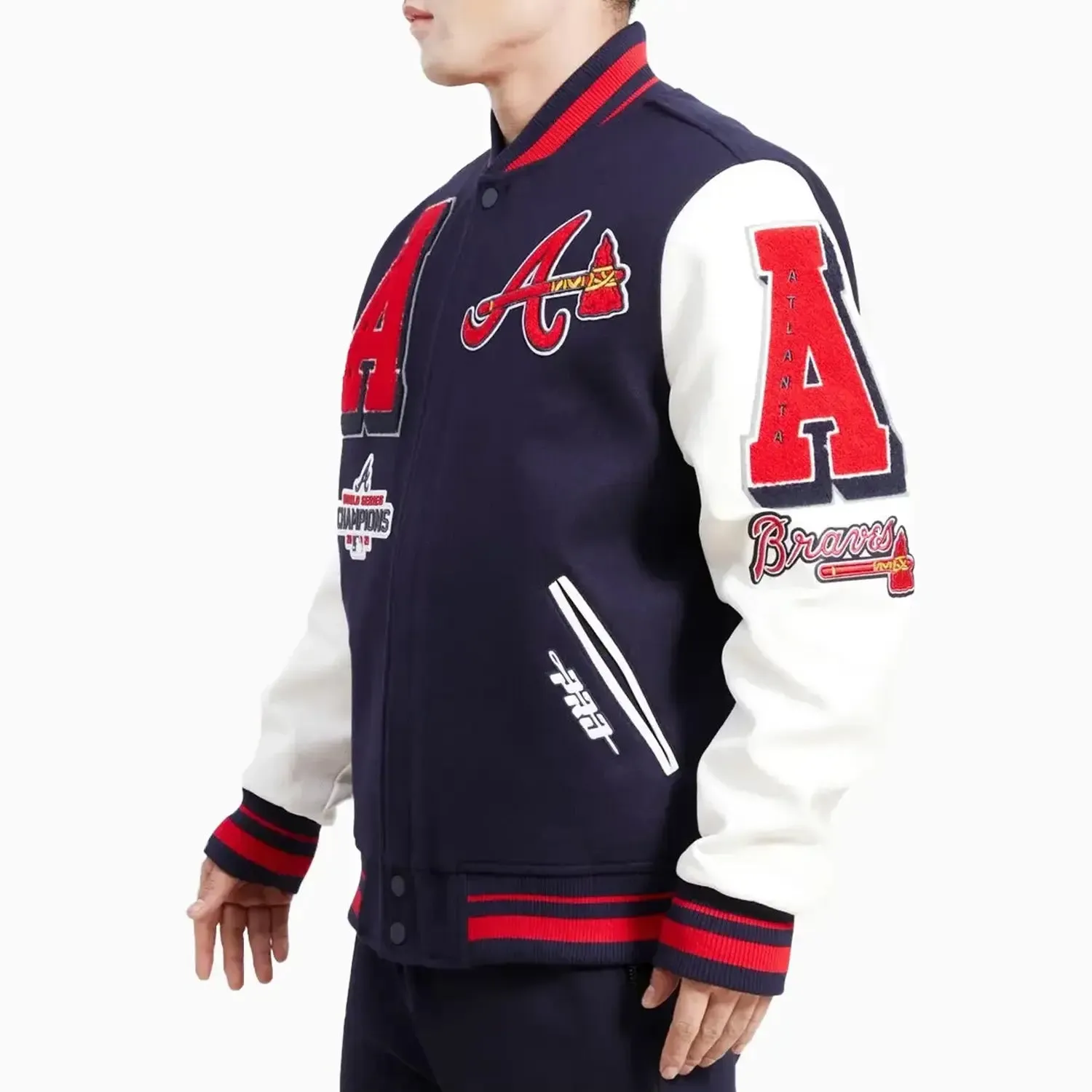 Men's Atlanta Braves 2021 World Series MLB Wool Varsity Jacket