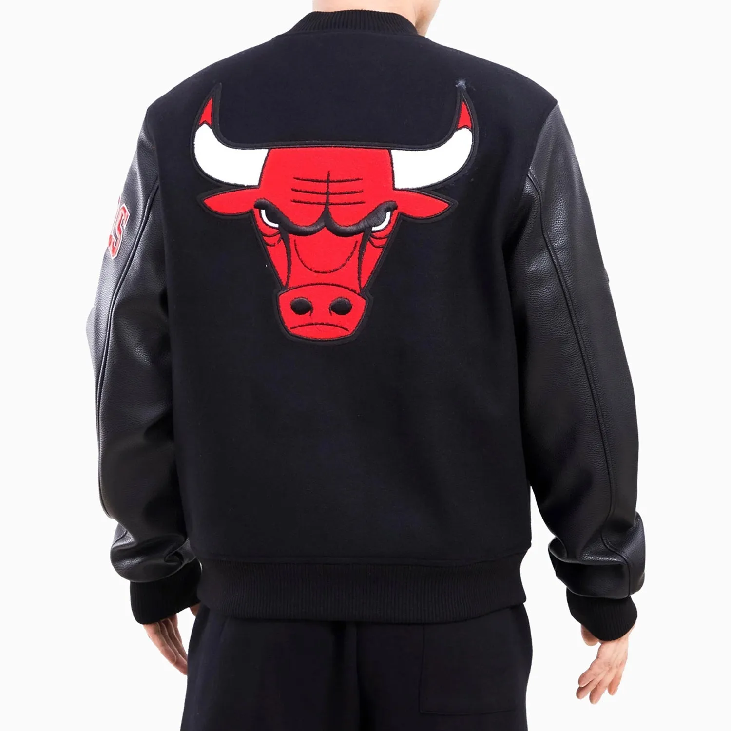 Men's Chicago Bulls Home Town Wool Varsity Satin Jacket