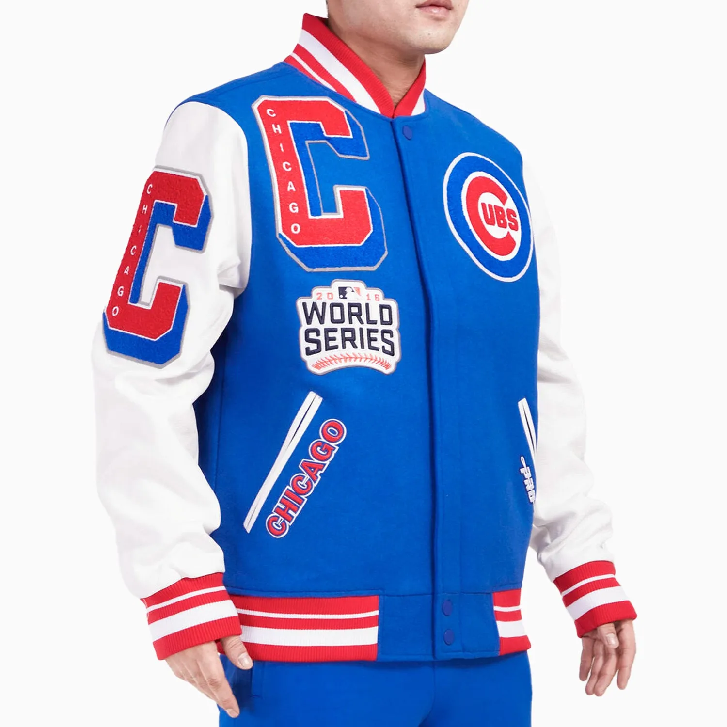 Men's Chicago Cubs MLB Mash Up Varsity Jacket