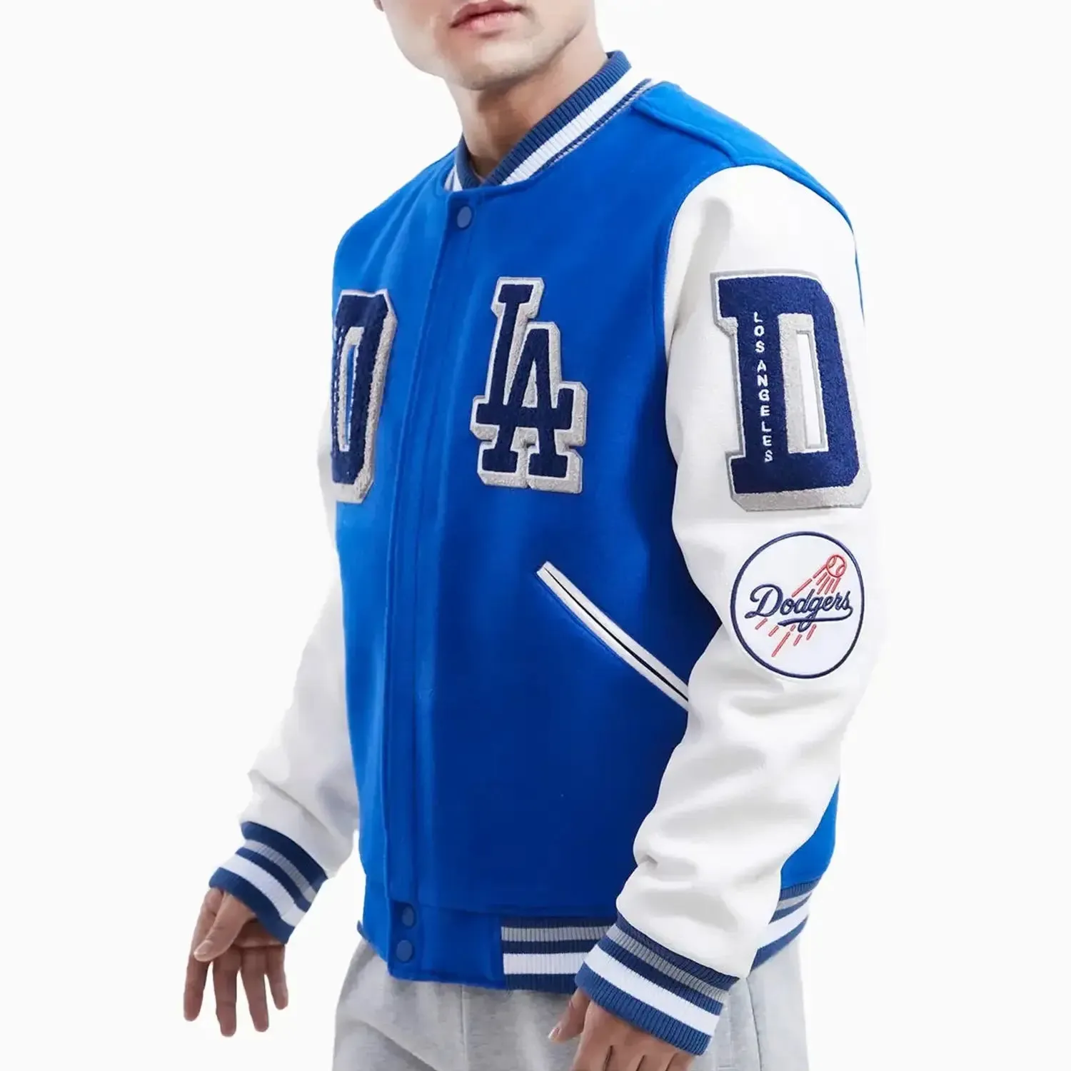 Men's Los Angeles Dodgers MLB Mashup Varsity Jacket