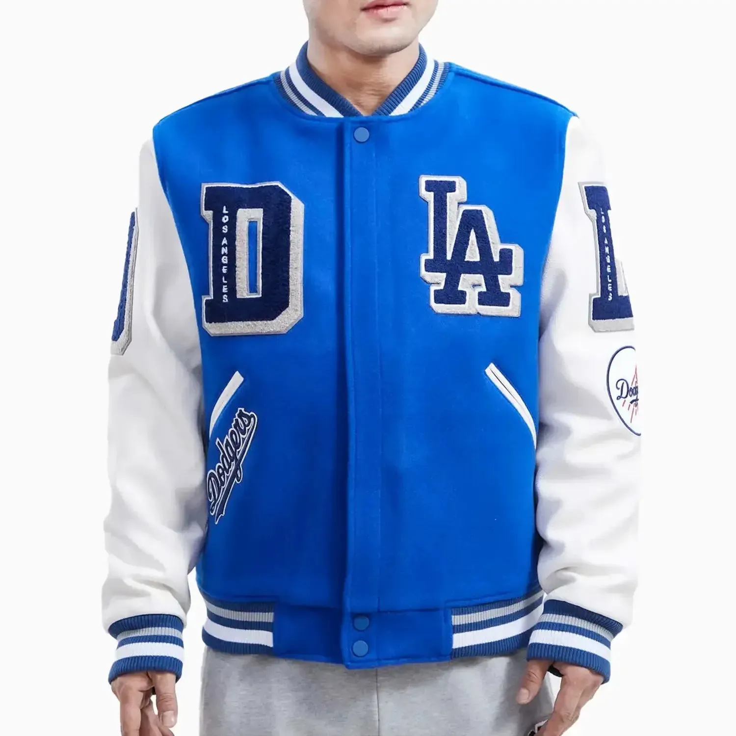 Men's Los Angeles Dodgers MLB Mashup Varsity Jacket