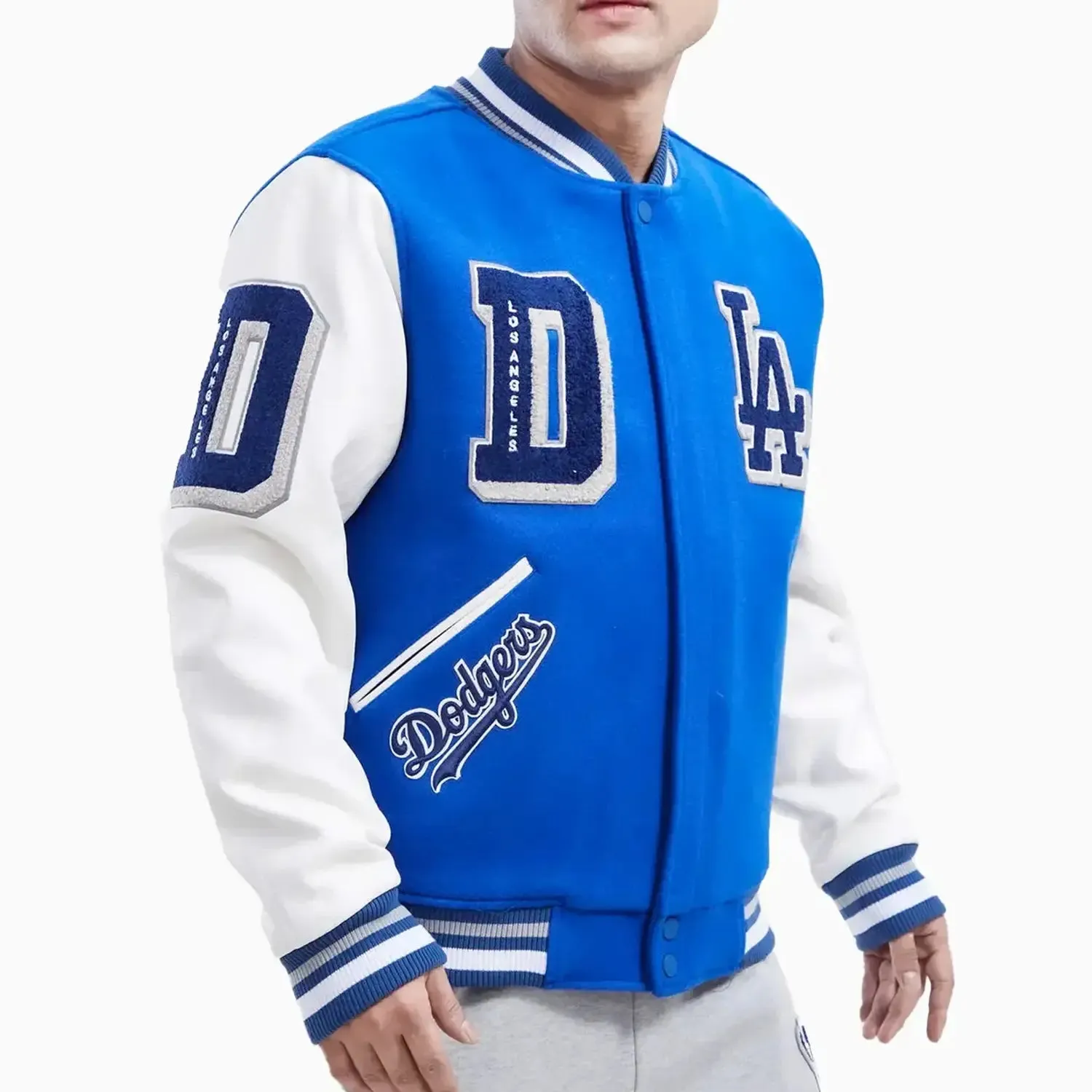 Men's Los Angeles Dodgers MLB Mashup Varsity Jacket