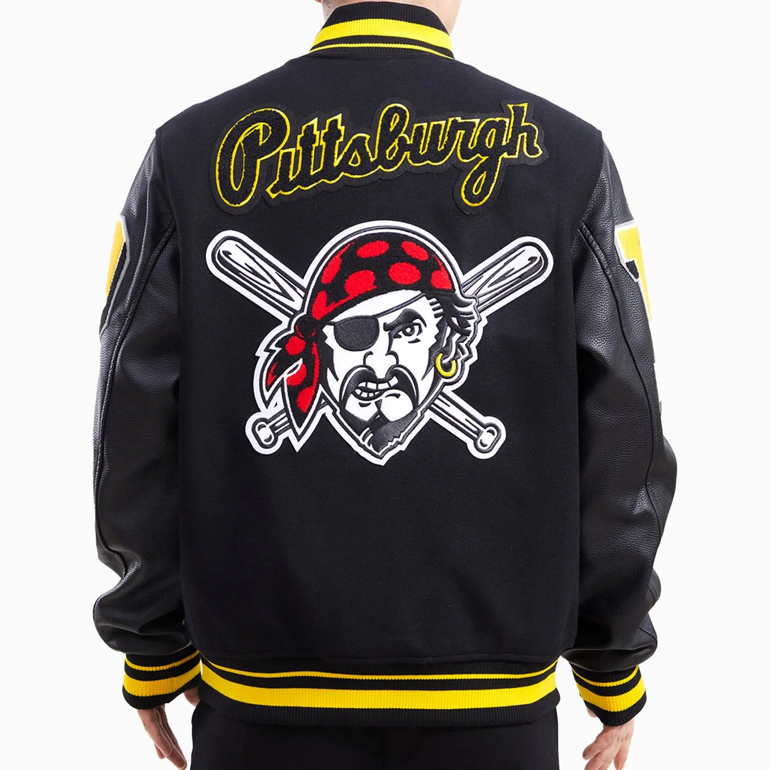 Men's Pittsburgh Pirates MLB Rib Wool Varsity Jacket