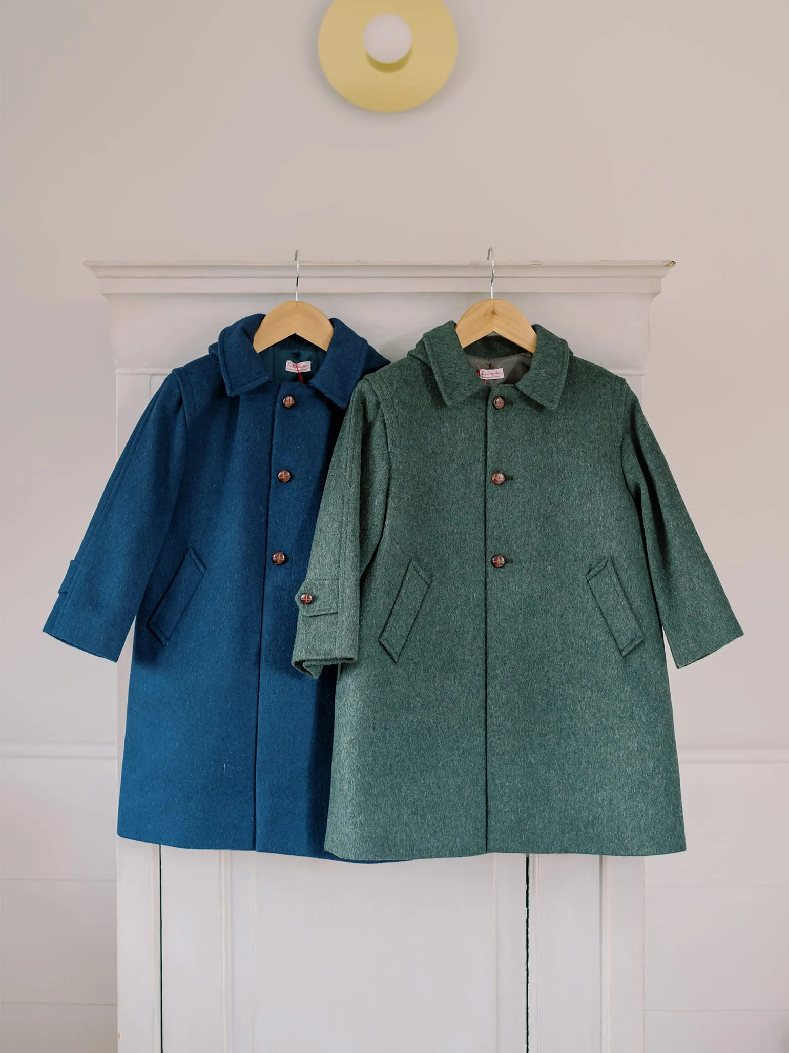 Navy Loden Wool Kids Coat