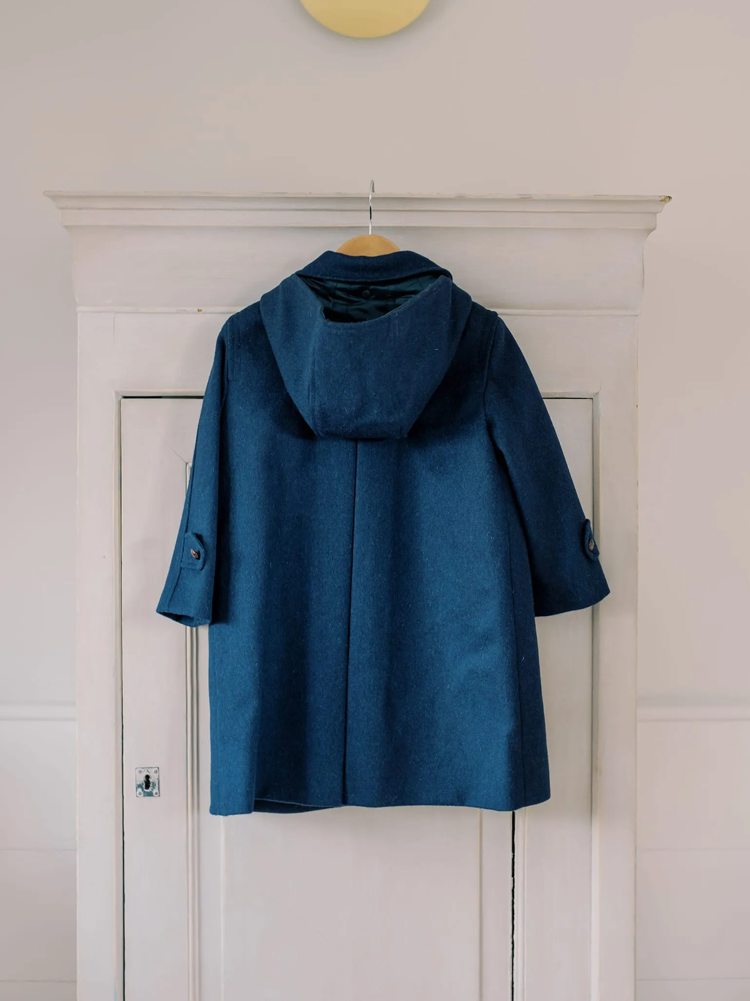 Navy Loden Wool Kids Coat