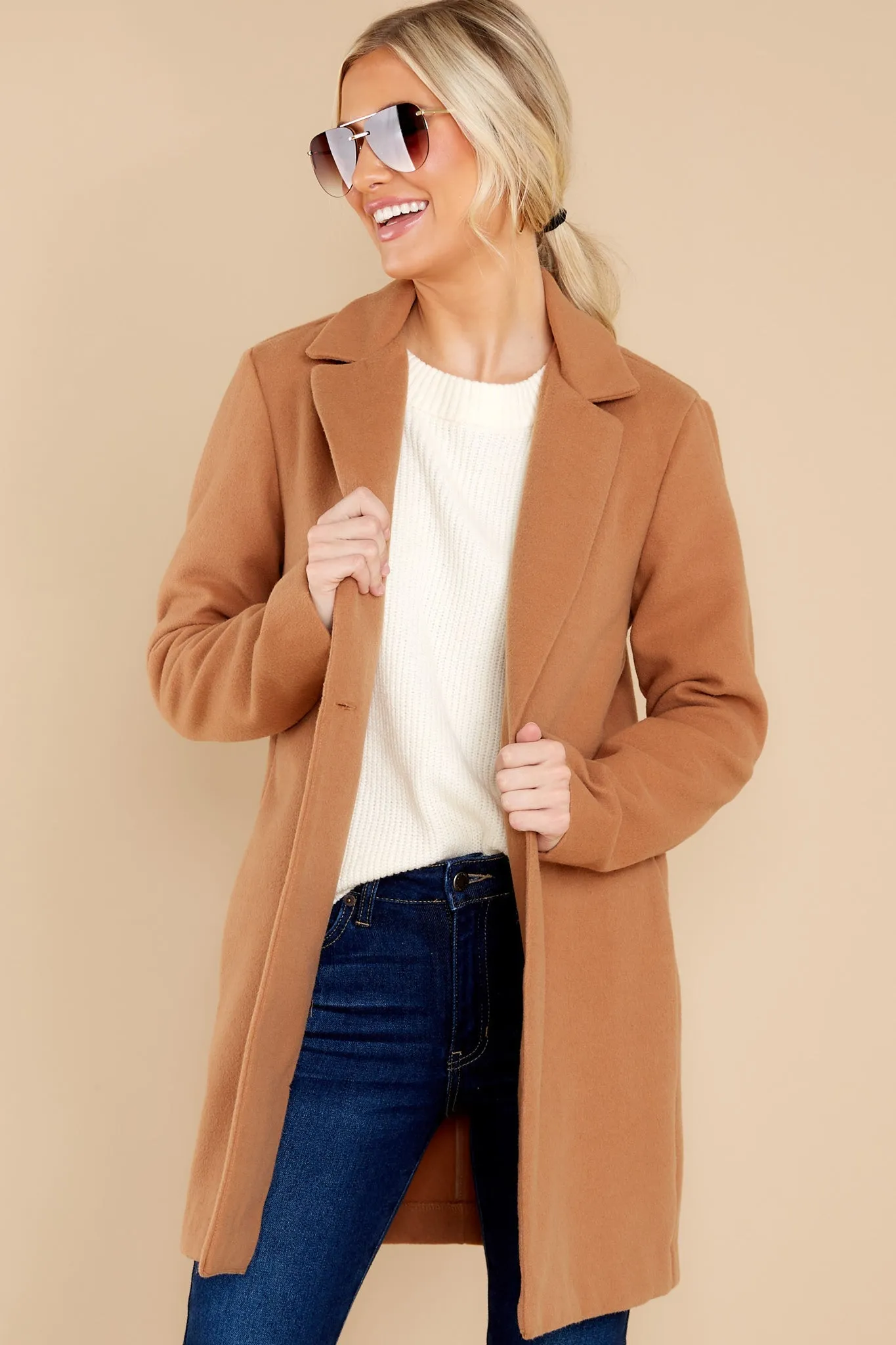 New York Nights Camel Coat