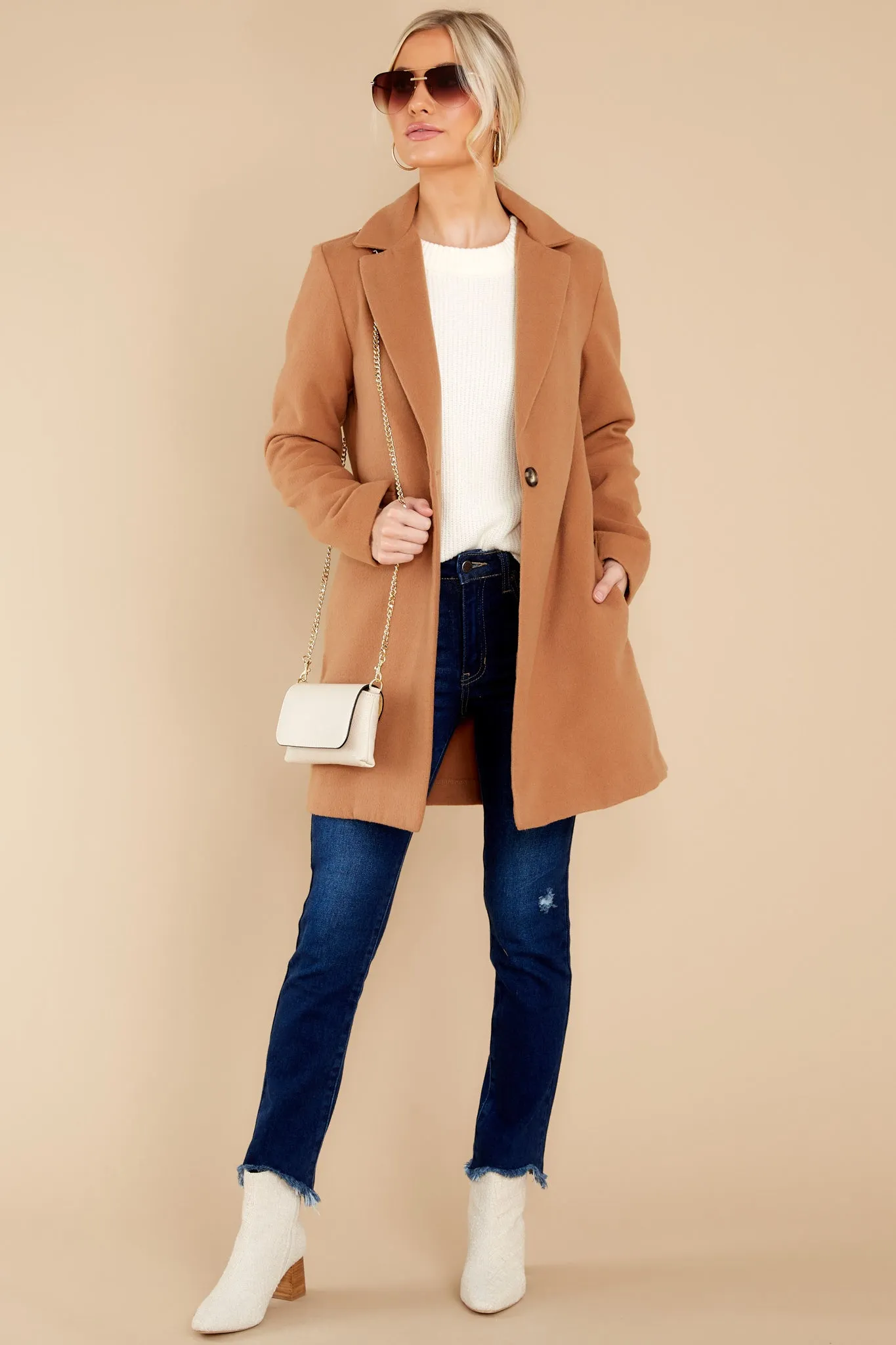 New York Nights Camel Coat