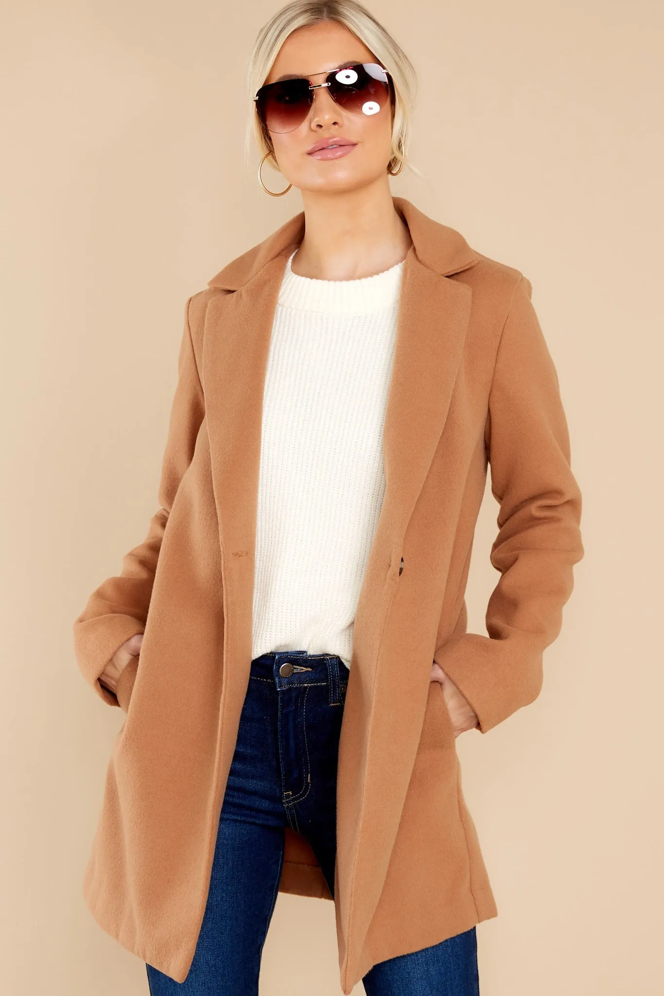 New York Nights Camel Coat