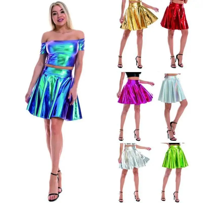 Night Club Stage Performance Pleated Skirt