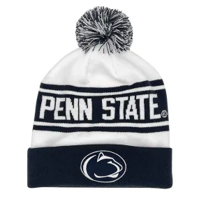 Nike Peak Cuff Penn State Nitany Lion Pom Beanie Hat