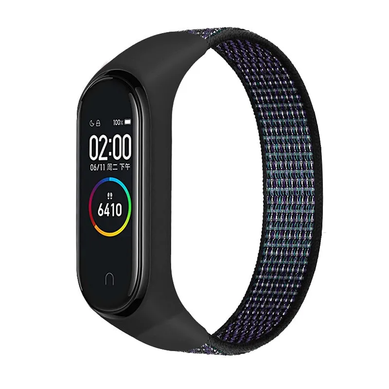 Nylon Sport loop for mi band 3,4 and 5