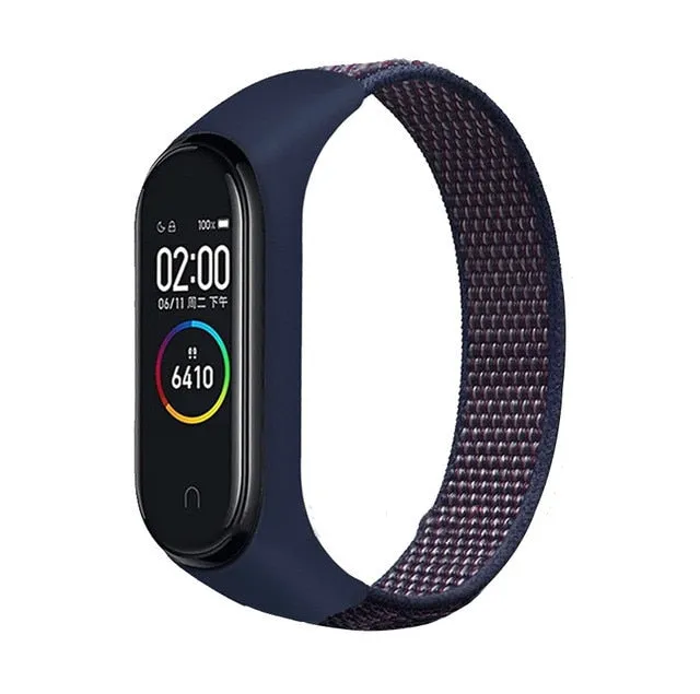 Nylon Sport loop for mi band 3,4 and 5