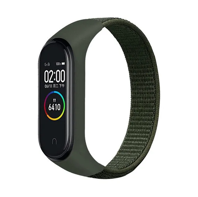 Nylon Sport loop for mi band 3,4 and 5