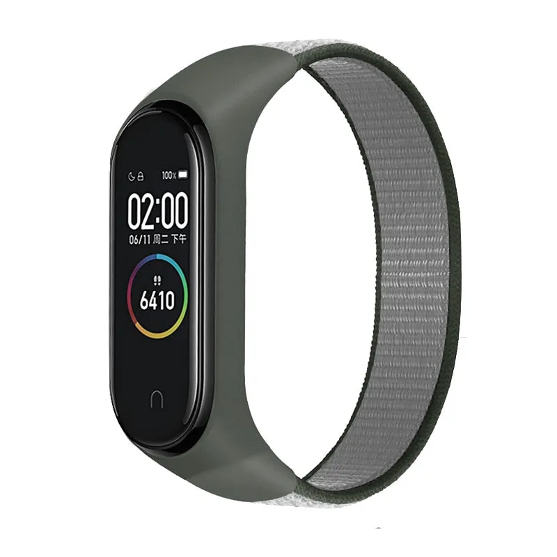 Nylon Sport loop for mi band 3,4 and 5