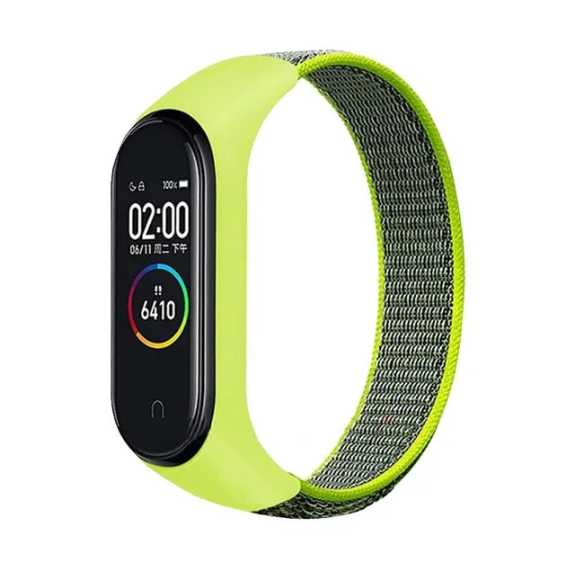 Nylon Sport loop for mi band 3,4 and 5