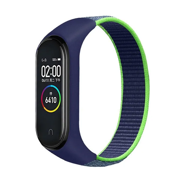 Nylon Sport loop for mi band 3,4 and 5