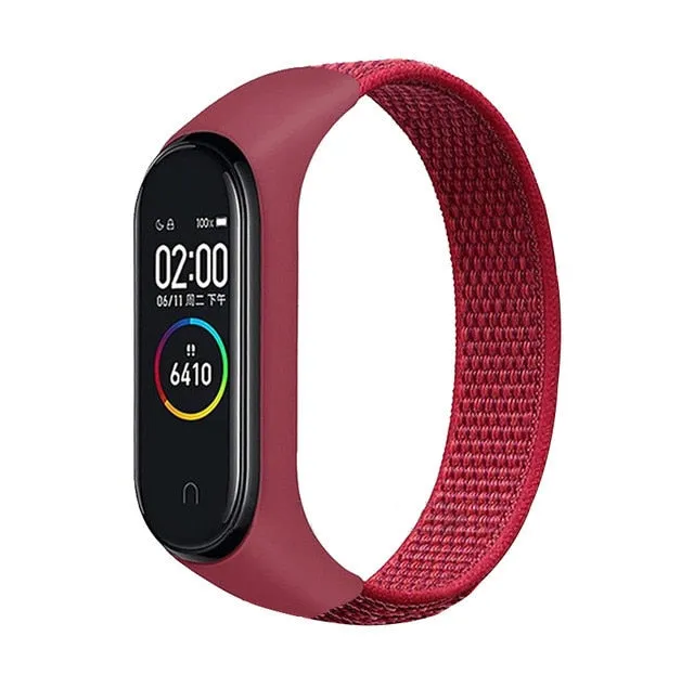 Nylon Sport loop for mi band 3,4 and 5