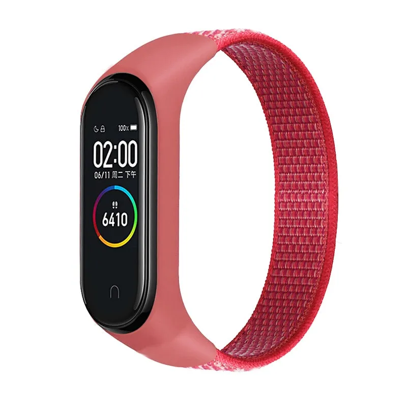 Nylon Sport loop for mi band 3,4 and 5