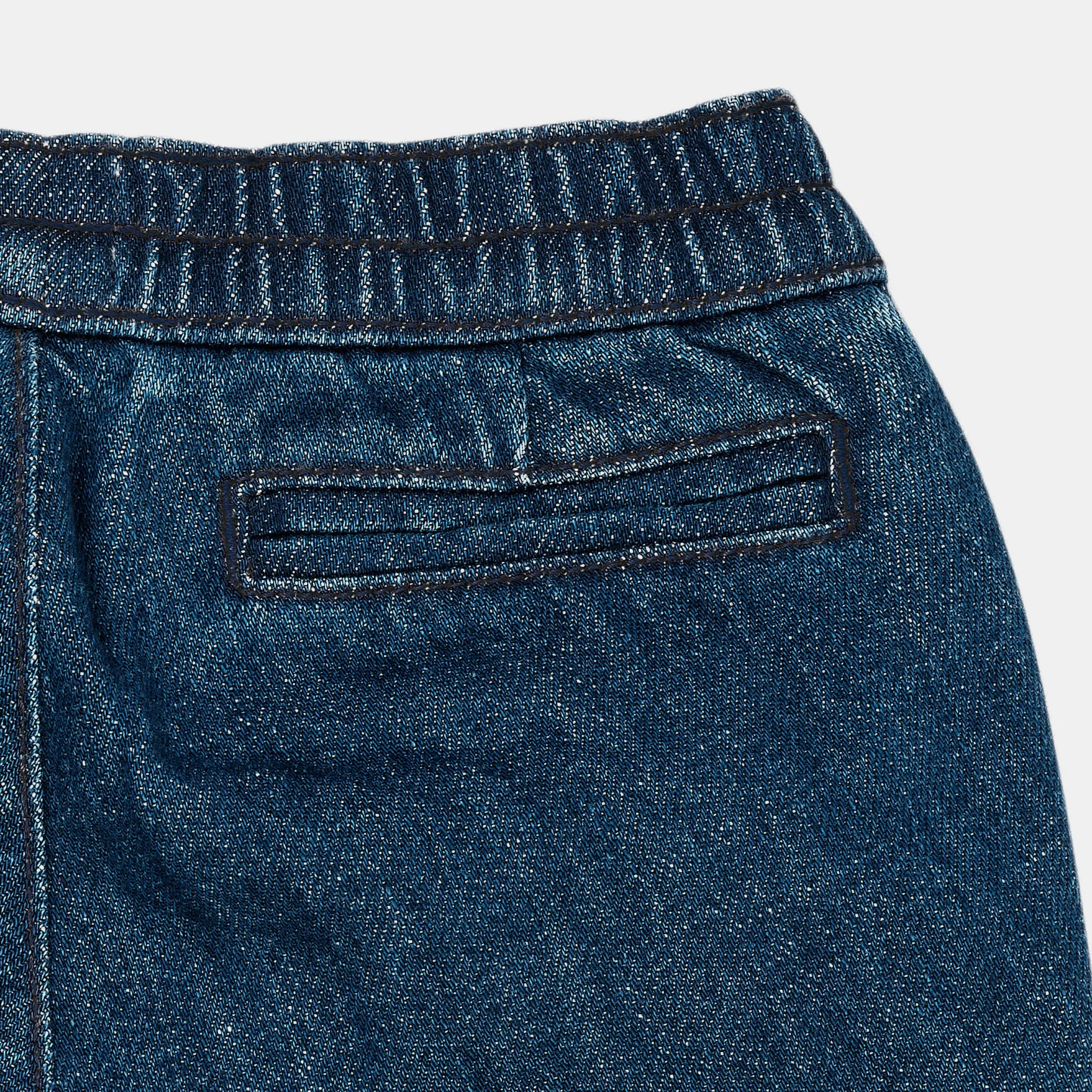 ORGANIC BABY JEANS - DARK INDIGO BLUE WASHED