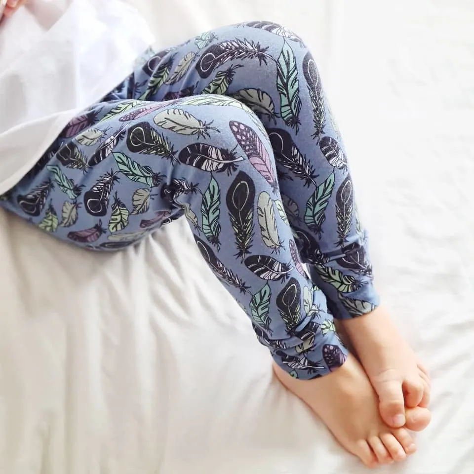 Organic Child & Baby Leggings | Denim Feathers