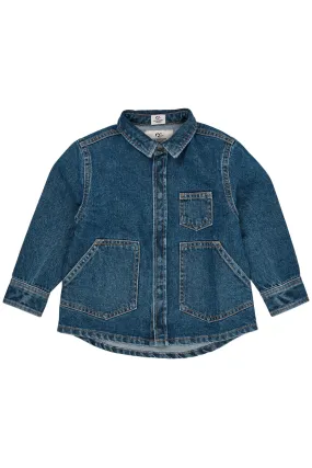 ORGANIC JEANS JACKET - INDIGO BLUE WASHED