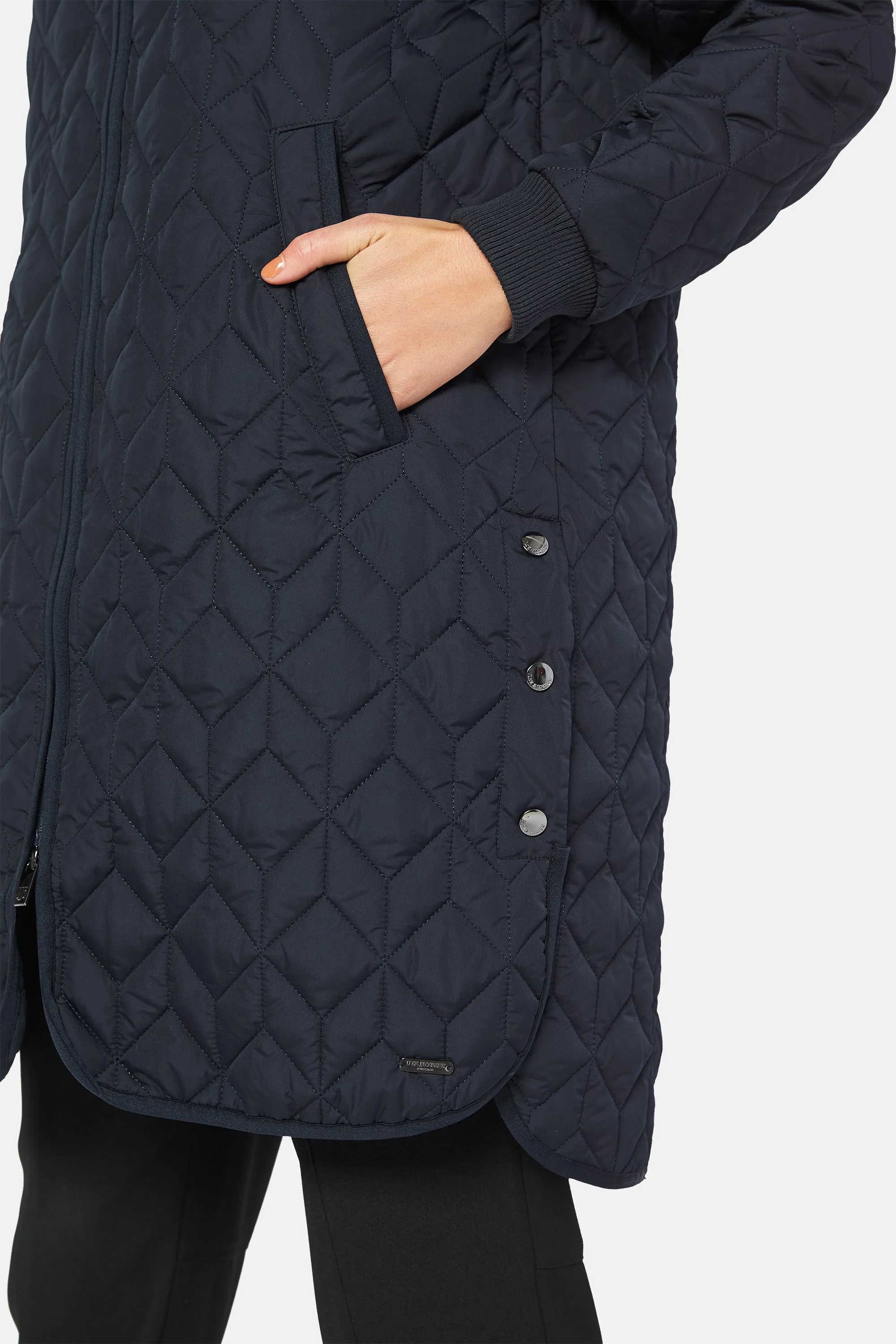 Padded Quilt Coat - Dark Indigo