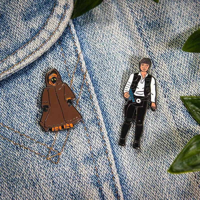 Pin Kings Star Wars Enamel Pin Badge Set 1.5 - Han Solo and Jawa