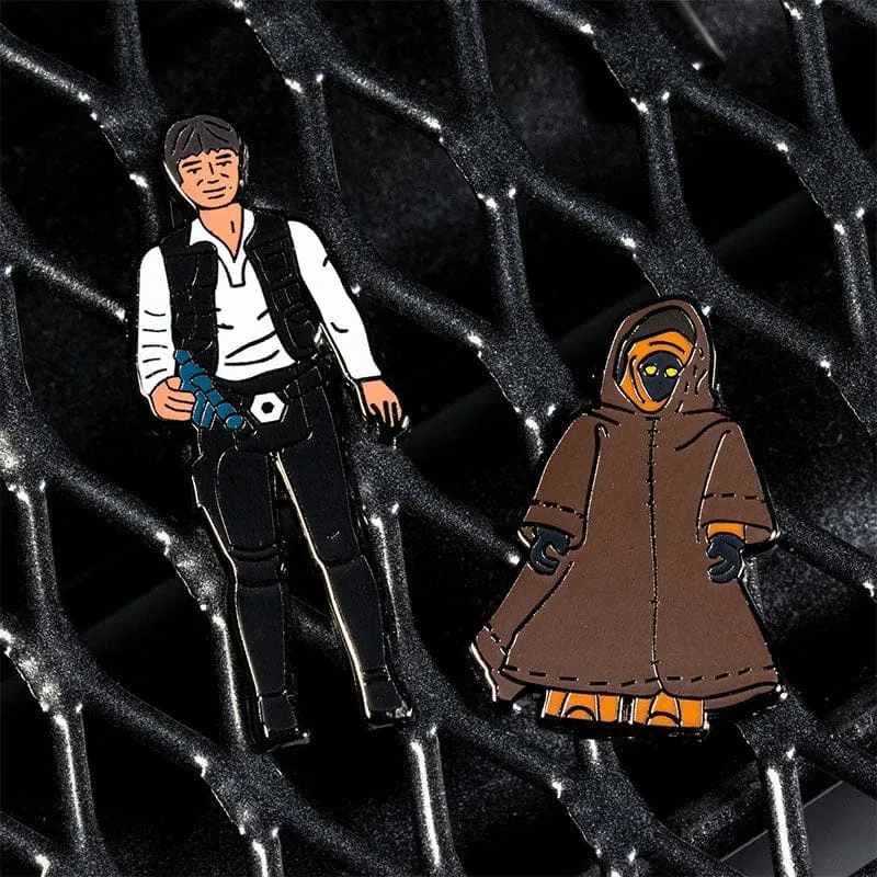 Pin Kings Star Wars Enamel Pin Badge Set 1.5 - Han Solo and Jawa