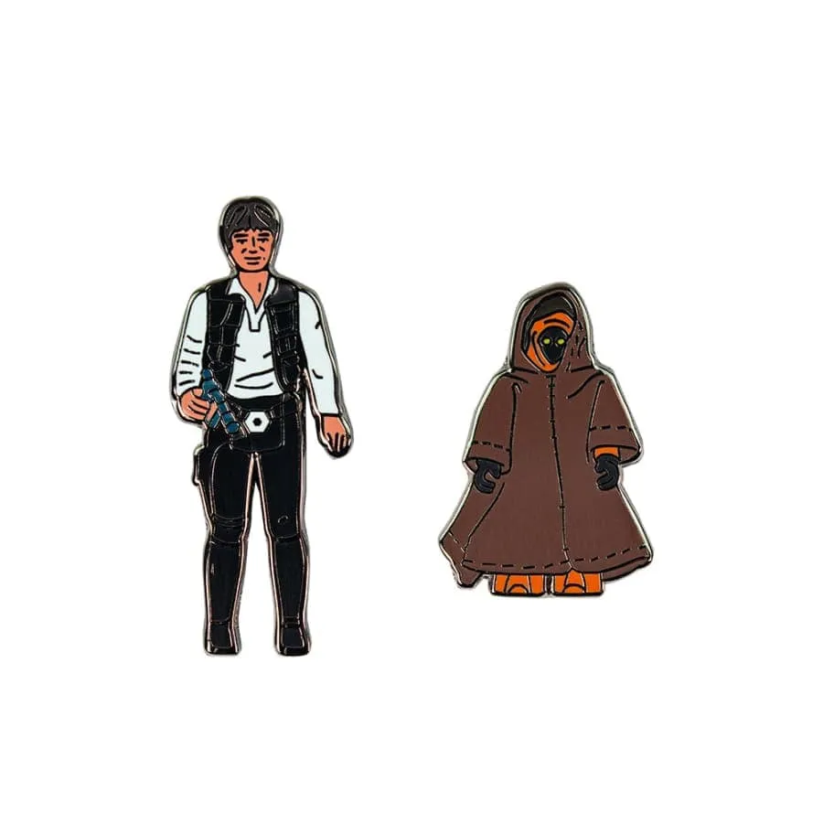 Pin Kings Star Wars Enamel Pin Badge Set 1.5 - Han Solo and Jawa