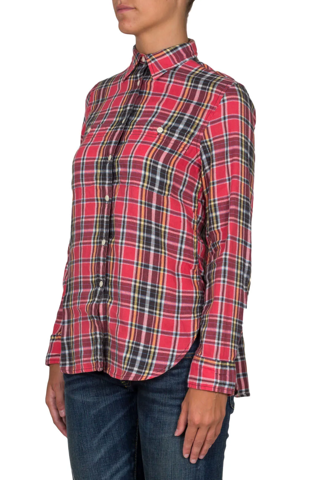 Plaid Cotton Linen Shirt