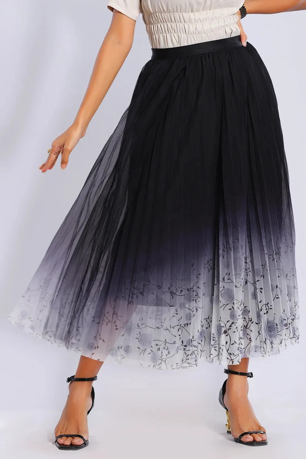 Premium Pleated Shaded Skirt