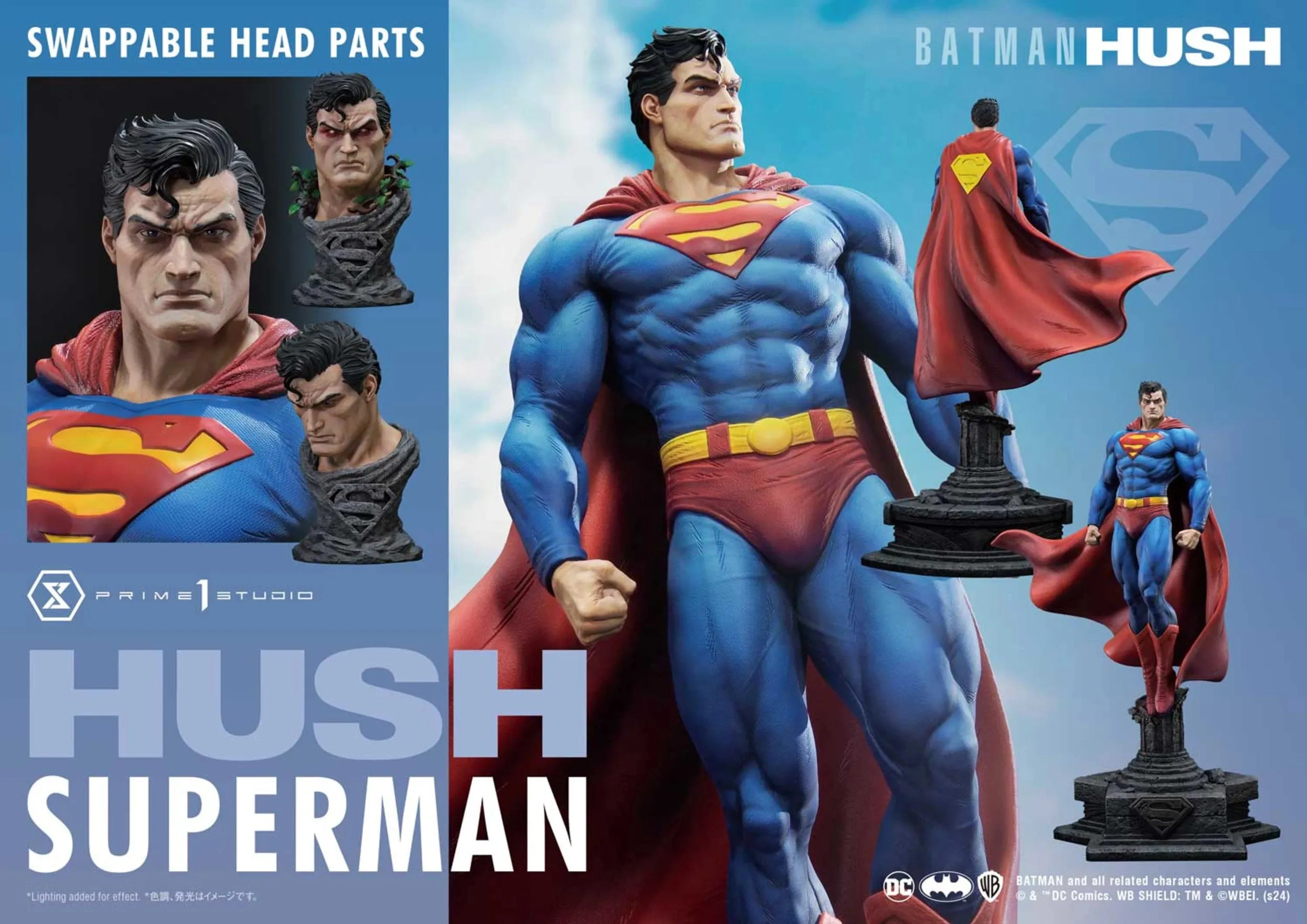 PRIME 1 STUDIO BATMAN: HUSH (COMICS) SUPERMAN 1/4 SCALE STATUE