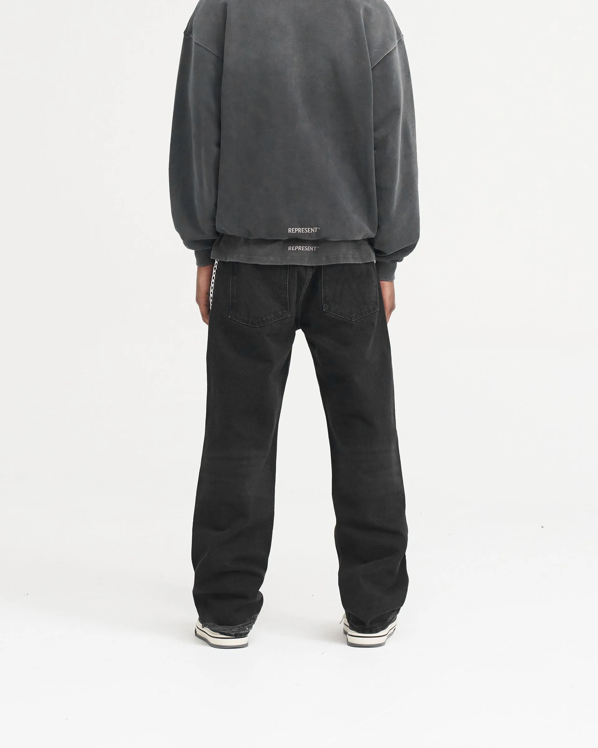 R3D Destroyer Baggy Denim - Black